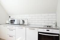 Kuchyň nebo kuchyňský kout v ubytování Toila Valgevilla Apartments