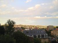 a view of the city from the roof of a building at TOPFLOOR Les Terrasses in Dieppe