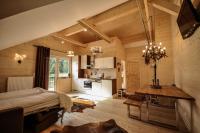 Posteľ alebo postele v izbe v ubytovaní Steirer-Apartment Semmering