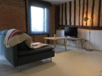 Televízia a/alebo spoločenská miestnosť v ubytovaní Suites La Catedral