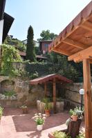 A garden outside Hotel Bilyana