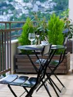 A balcony or terrace at Pilion Terra Hotel