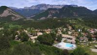 an aerial view of a resort in the mountains at VVF Sud Vercors in Die