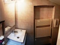 a bathroom with a sink and a shower at Hotel San Gallo in Venice