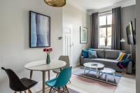 Część wypoczynkowa w obiekcie Sanhaus Apartments - CHOPINA 13 - apartamenty w centrum, 5 minut od plaży i deptaka