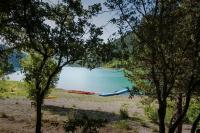 Paisaje cerca de este camping