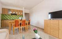 Televízia a/alebo spoločenská miestnosť v ubytovaní Apartments Kraljić I