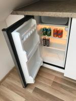 Kuchyň nebo kuchyňský kout v ubytování Apartmány Skryjova