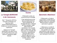 a flyer for a restaurant with a plate of food at Hotel Ristorante La Grotta in Castiglione delle Stiviere