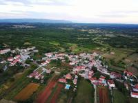 Letecký snímek ubytování Villa Dorina