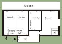 Plán poschodí v ubytovaní Apartments Jäger