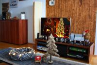 Televízia a/alebo spoločenská miestnosť v ubytovaní Barbi Exclusive Apartment