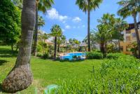 A garden outside Cubo's Beach & Golf Marbella