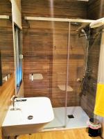 Koupelna v ubytování Hotel Baviera