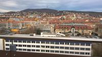 Výhľad na mesto Pécs alebo výhľad na mesto priamo z apartmánu