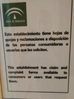 Certifikát, hodnocení, plakát nebo jiný dokument vystavený v ubytování Triana