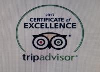 a sign that reads certificate of excellence triad advisor at New Center Hotel in Carolina