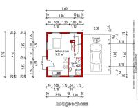 The floor plan of Chalet Auszeit