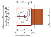 The floor plan of Chalet Auszeit