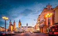 Nespecifikovaný výhled na destinaci Hradec Králové nebo výhled na město při pohledu z apartmánu