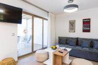 TV a/nebo společenská místnost v ubytování Summer Villas Crete