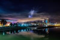 Výhľad na mesto Osijek alebo výhľad na mesto priamo z apartmánu