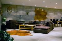 Χώρος καθιστικού στο Vogur Country Lodge