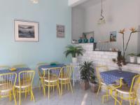A seating area at Hotel Prinos