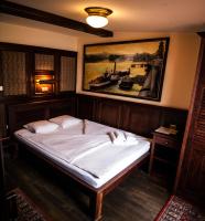 Łóżko lub łóżka w pokoju w obiekcie Boat Hotel Matylda