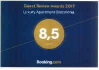 Certifikát, hodnocení, plakát nebo jiný dokument vystavený v ubytování Luxury Apartment Barcelona