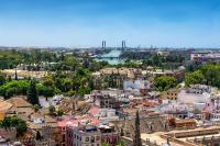 Nespecifikovaný výhled na destinaci Sevilla nebo výhled na město při pohledu z apartmánu