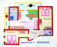 Plan piętra w obiekcie Gästehaus ALPINA