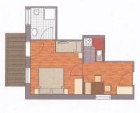 Plán poschodí v ubytovaní Appartement Tauernhof