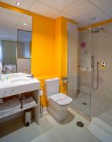 Koupelna v ubytování Hotel Europa
