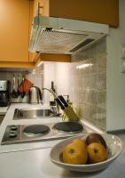 Kuchyň nebo kuchyňský kout v ubytování Orange Central Studio Heraklion