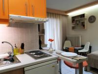 Kuchyň nebo kuchyňský kout v ubytování Orange Central Studio Heraklion