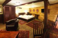 Łóżko lub łóżka w pokoju w obiekcie Boat Hotel Matylda