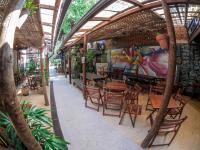 Restaurace v ubytování Biergarten Hostel