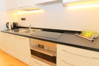 Kuchyň nebo kuchyňský kout v ubytování Luxury apartments Krocínova