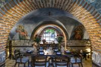 Reštaurácia alebo iné gastronomické zariadenie v ubytovaní Acrotel Athena Pallas