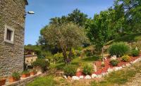 Vonkajšia záhrada v ubytovaní al Merlo Olivo, rural istrian house