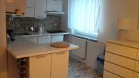 Kuchyň nebo kuchyňský kout v ubytování Apartament Leśny