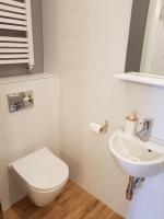Kúpeľňa v ubytovaní Apartamenty METRO Targówek