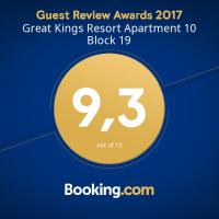 Certifikát, hodnocení, plakát nebo jiný dokument vystavený v ubytování Great Kings Resort Apartment 10 Block 19