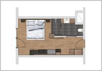 Posteľ alebo postele v izbe v ubytovaní Hotel Modern Mountain