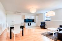 A kitchen or kitchenette at easy flat Margareten Apartments