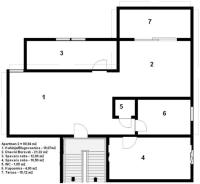 Plan piętra w obiekcie Apartments Villa Orion