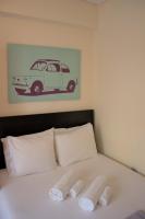 Posteľ alebo postele v izbe v ubytovaní Cute Apartment in the center of the city