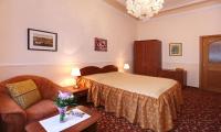 Postel nebo postele na pokoji v ubytování Spa Hotel Purkyně
