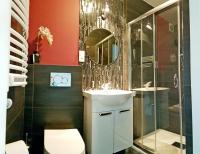Kúpeľňa v ubytovaní Apartament Podkowa z widokiem na Giewont
